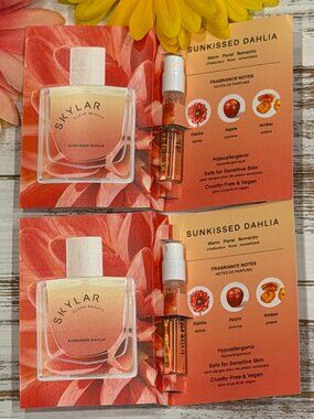 🎁5 For $25 Skylar Sunkissed Dahlia Sample Spray Card 1.5 ml 2X New!!